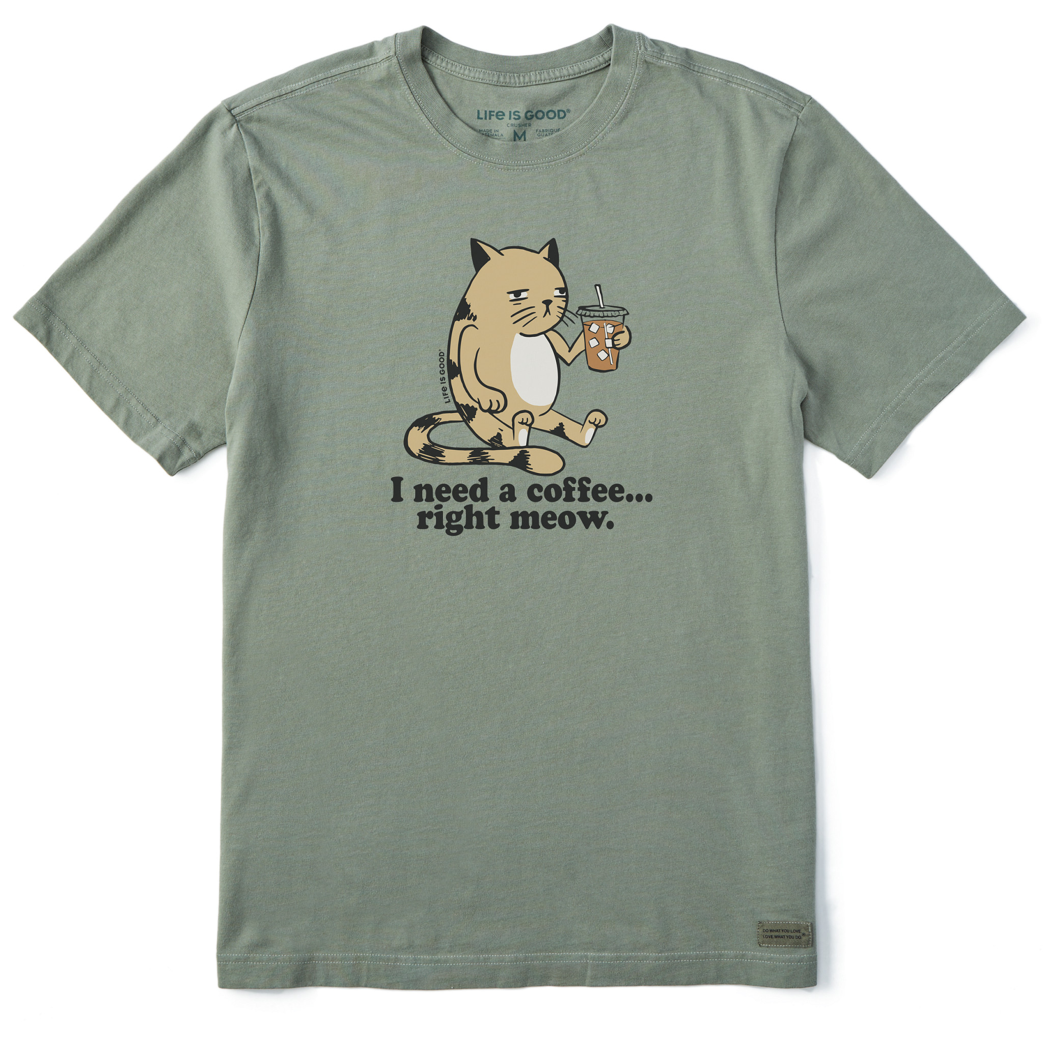 Men's I Need a Coffee Right Meow Short Sleeve Tee