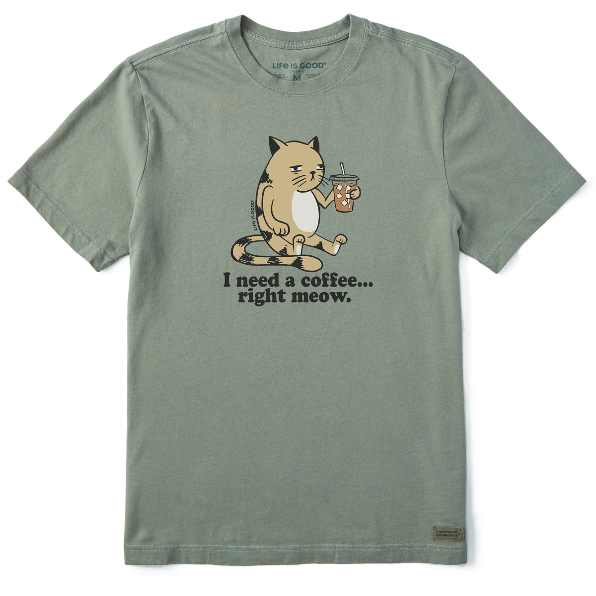 Men's I Need a Coffee Right Meow Short Sleeve Tee