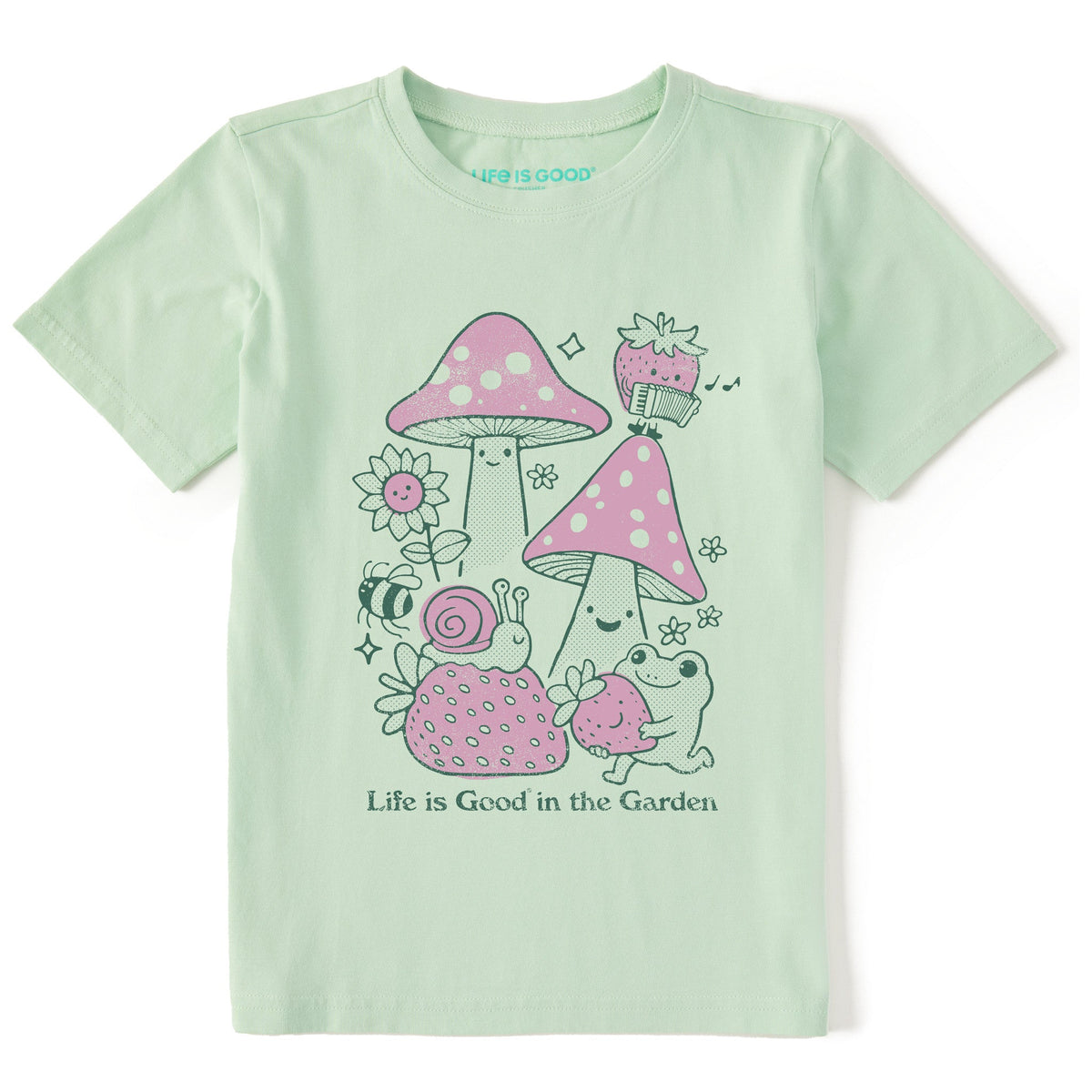 Kids Life is Good in the Garden Short Sleeve Crusher Tee