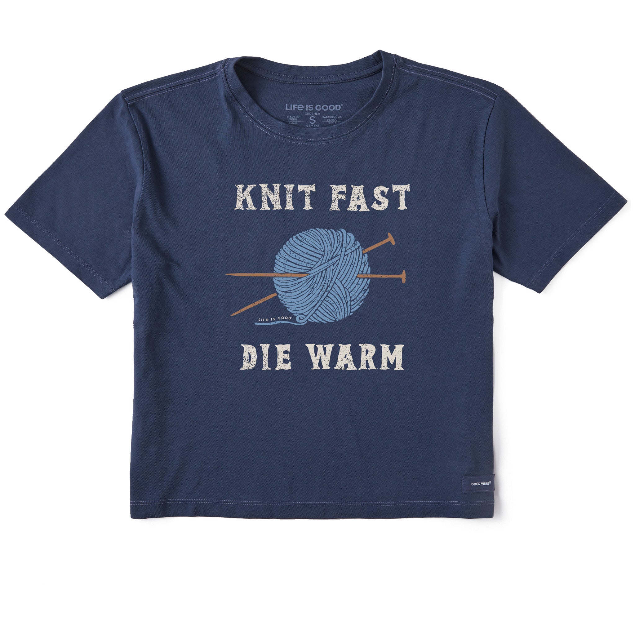 Women's Knit Fast Die Warm Short Sleeve Crusher Boxy Tee
