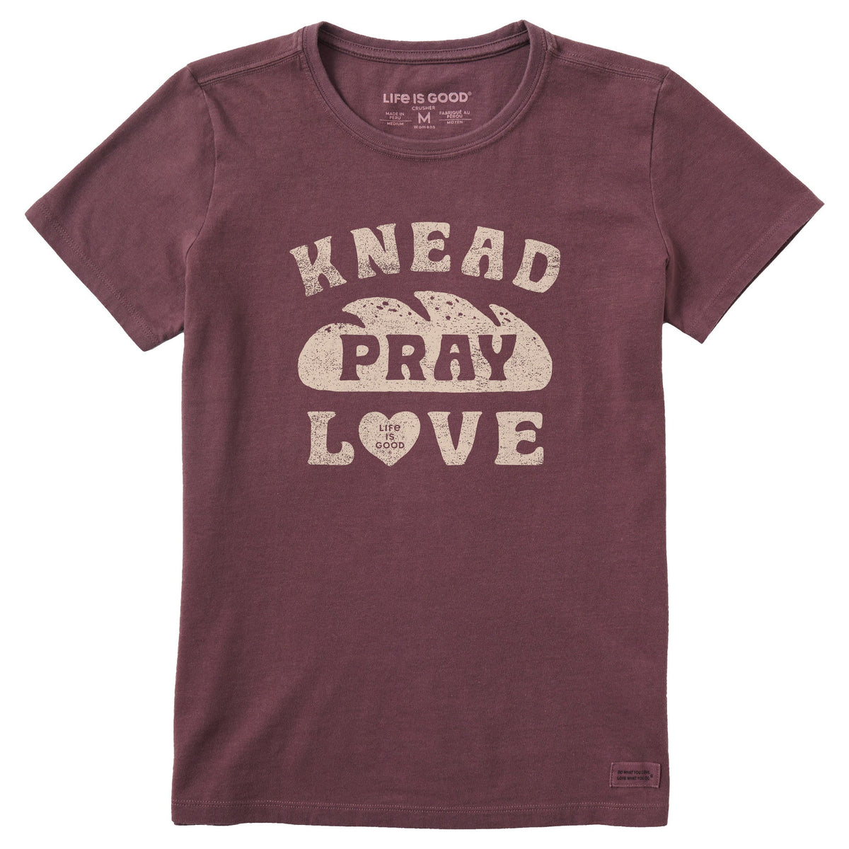 Women's Knead Pray Love Short Sleeve Crusher Tee
