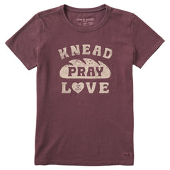 Women's Knead Pray Love Short Sleeve Crusher Tee