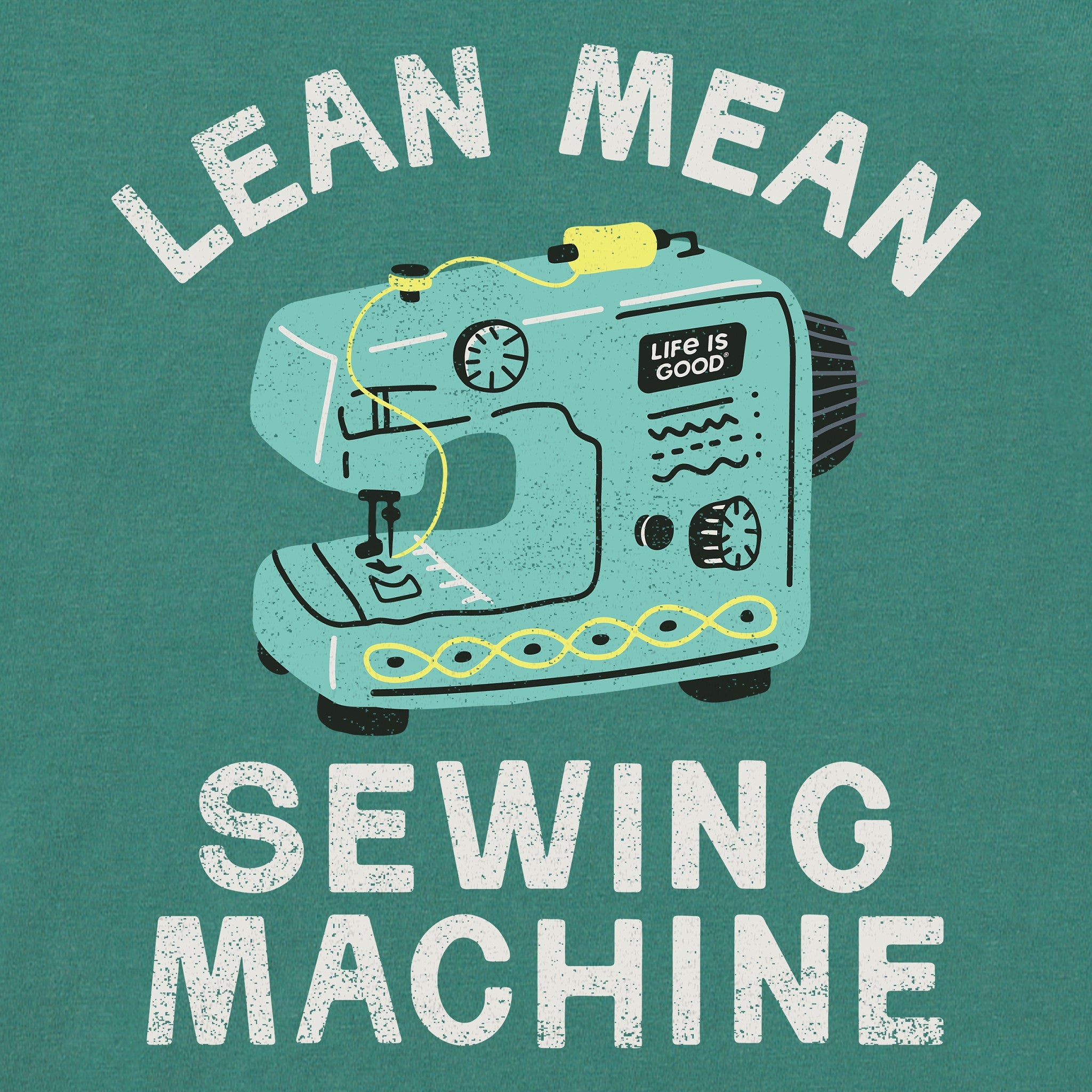 Women's Lean Mean Sewing Machine Short Sleeve Crusher Tee