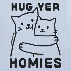 Women's Hug Yer Homies Cats Short Sleeve Crusher Boxy Tee