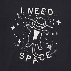 Women's I Need Space Cat Long Sleeve Crusher Boxy Tee