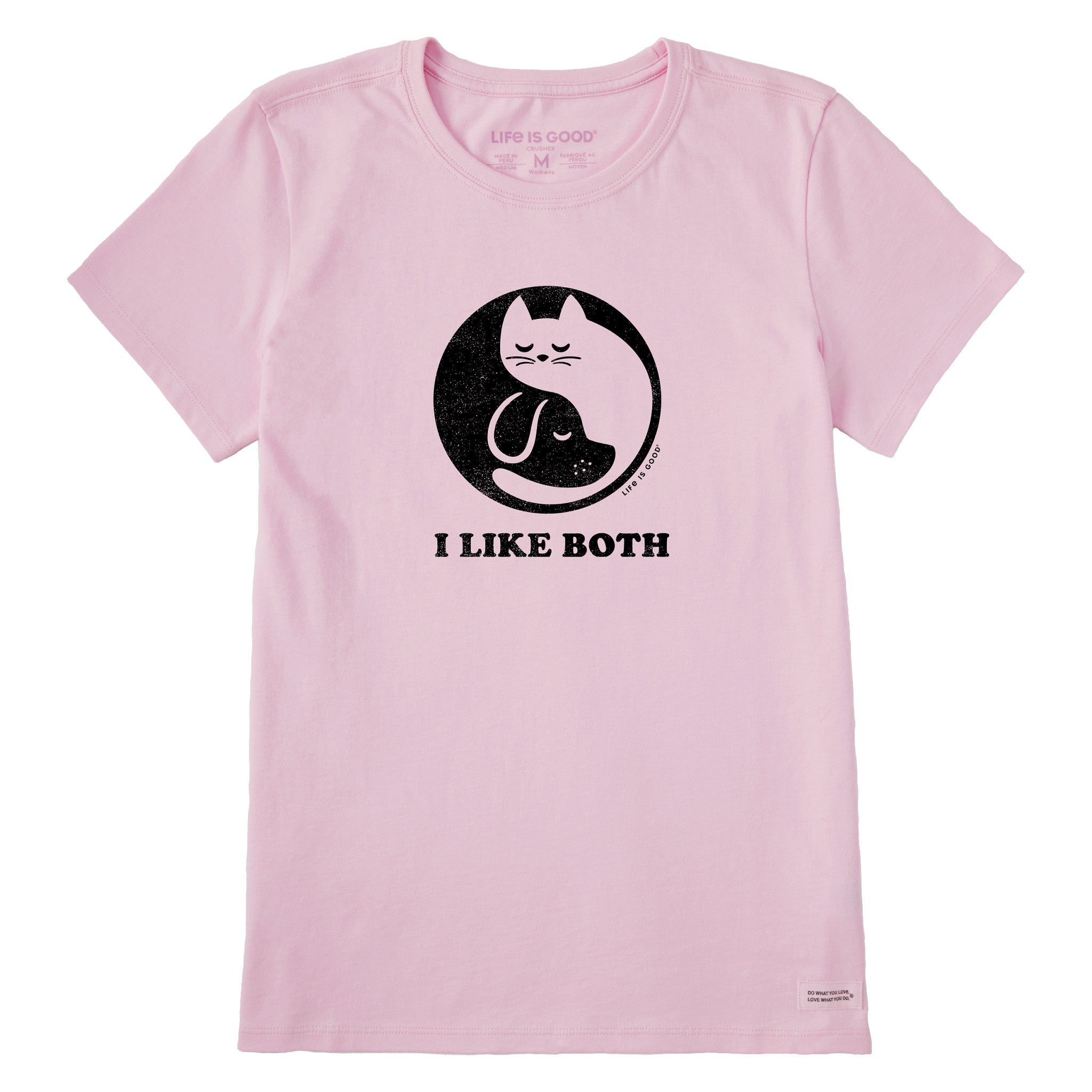 Women's I Like Both Cats and Dogs Short Sleeve Tee