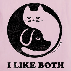Women's I Like Both Cats and Dogs Short Sleeve Tee