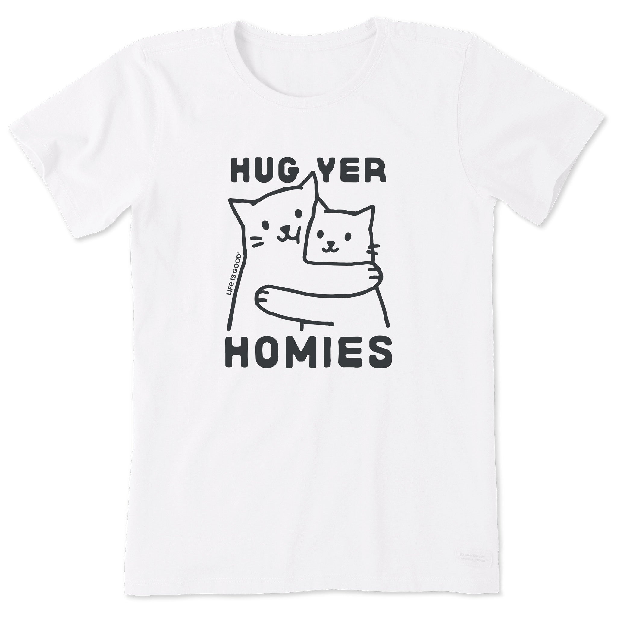 Women's Hug Yer Homies Cats Short Sleeve Tee