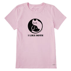 Women's I Like Both Cats and Dogs Short Sleeve Tee