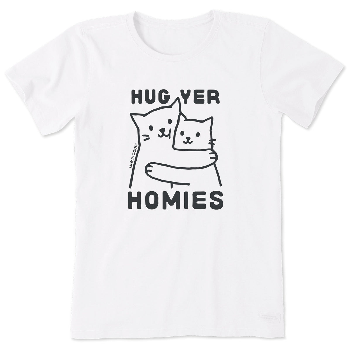 Women's Hug Yer Homies Cats Short Sleeve Tee
