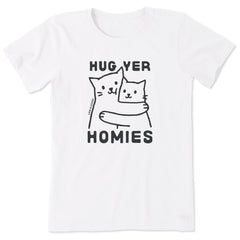 Women's Hug Yer Homies Cats Short Sleeve Tee