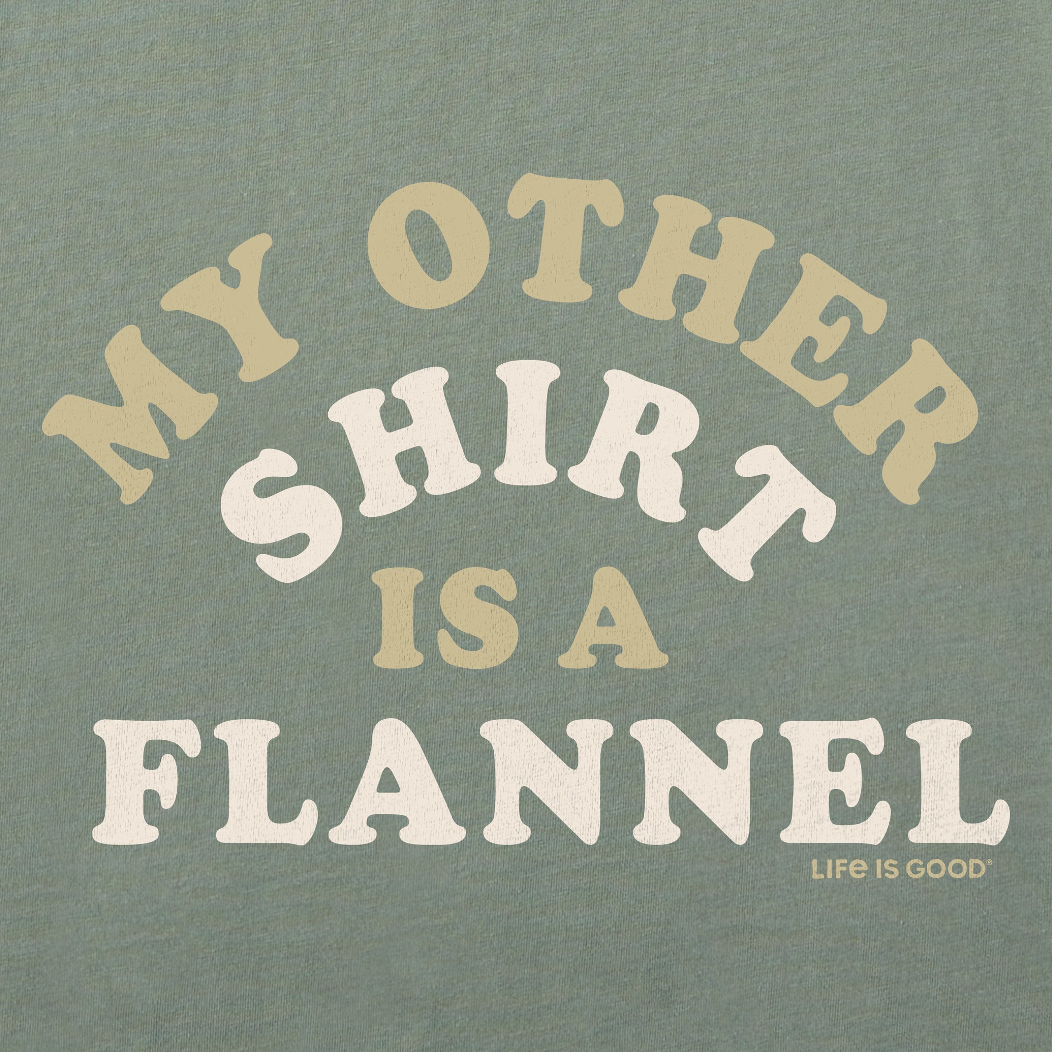 Men's My Other Shirt is a Flannel Short Sleeve Crusher Tee