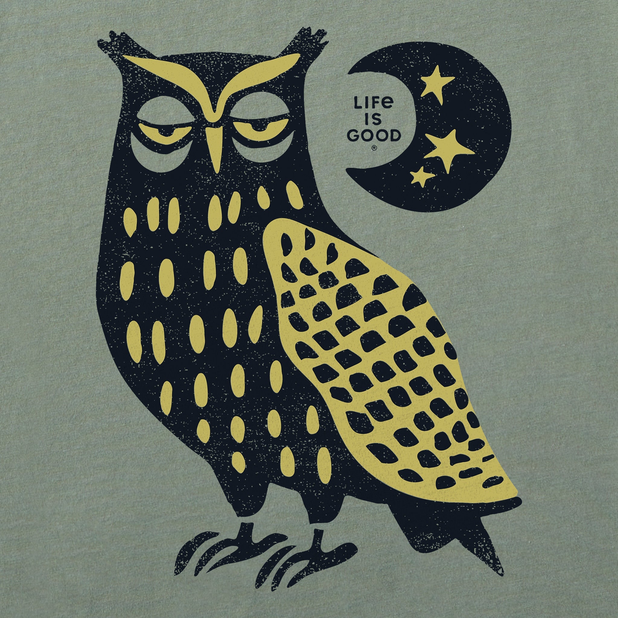 Women's Harvest Owl Short Sleeve Crusher Vee