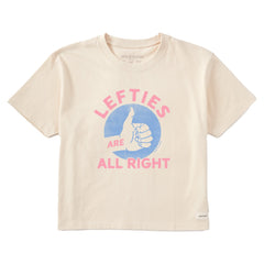 Women's Lefties are All Right Short Sleeve Crusher Boxy Tee