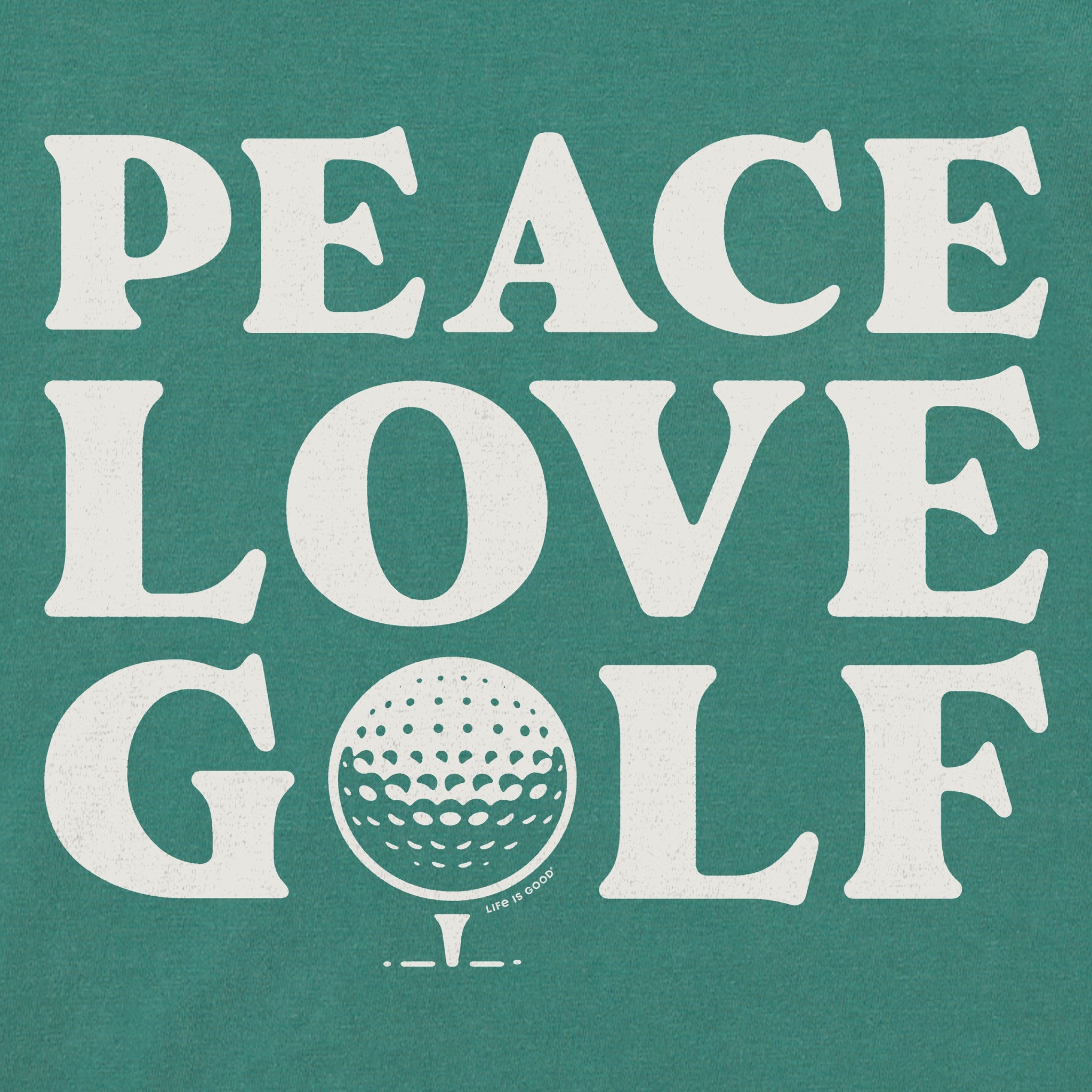 Men's Peace Love Golf Short Sleeve Crusher Tee