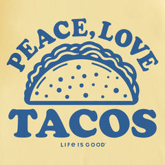 Kids Peace Love & Tacos Short Sleeve Crusher Tee