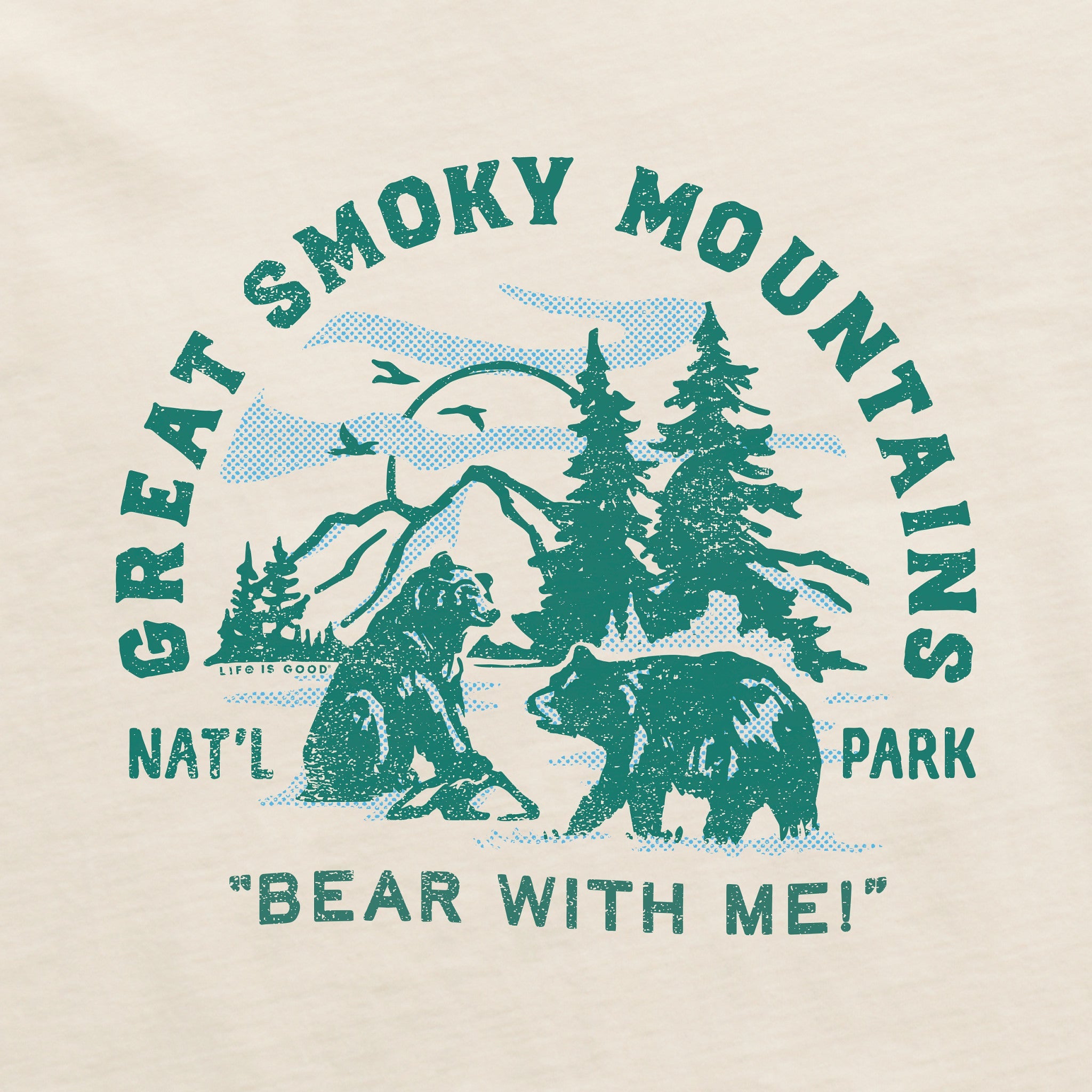 Women's Great Smoky Bear With Me Long Sleeve Crusher Boxy Tee