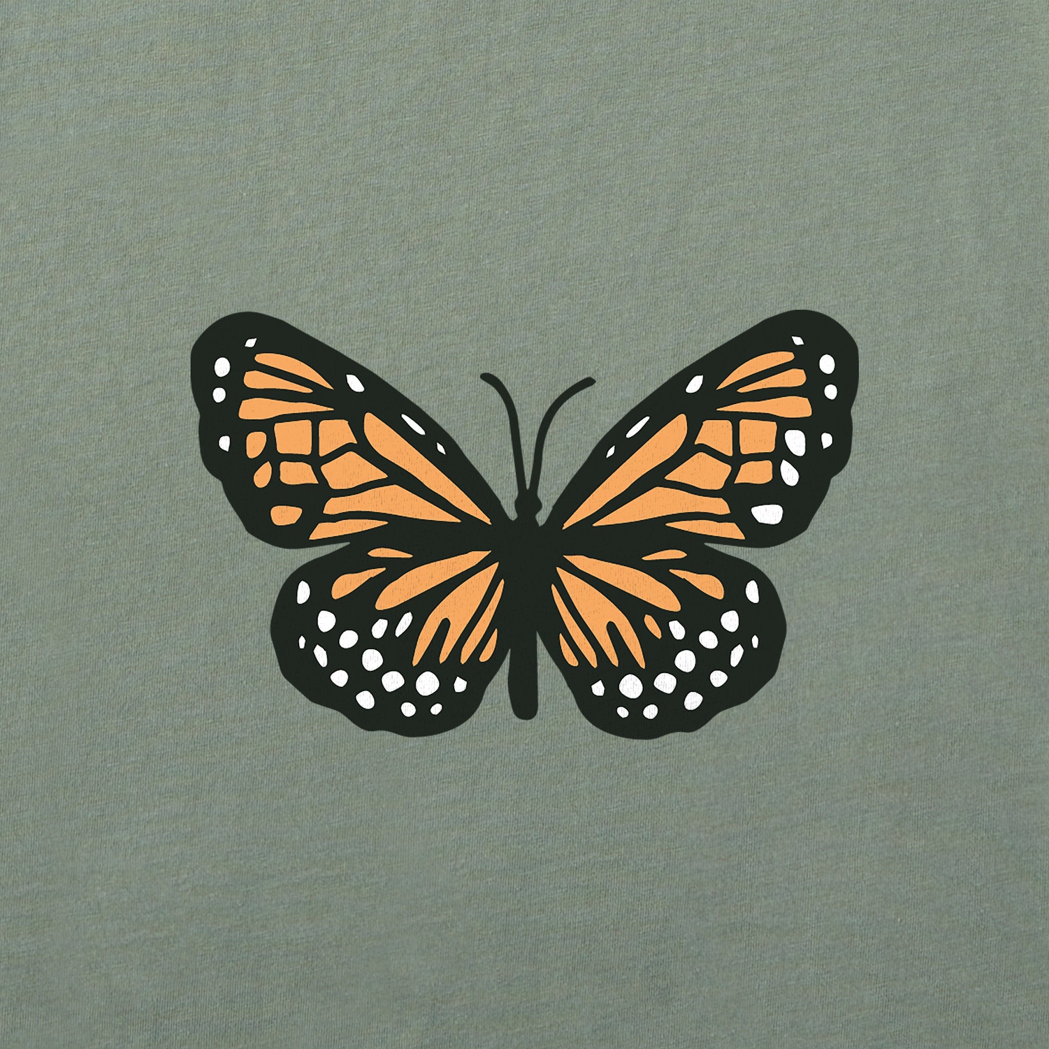 Women's Clean Butterfly Long Sleeve Crusher Boxy Tee