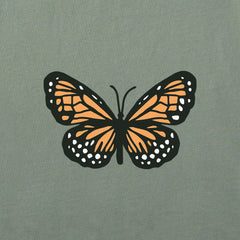Women's Clean Butterfly Long Sleeve Crusher Boxy Tee