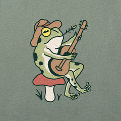 Women's Frog Guitar Long Sleeve Crusher Boxy Tee