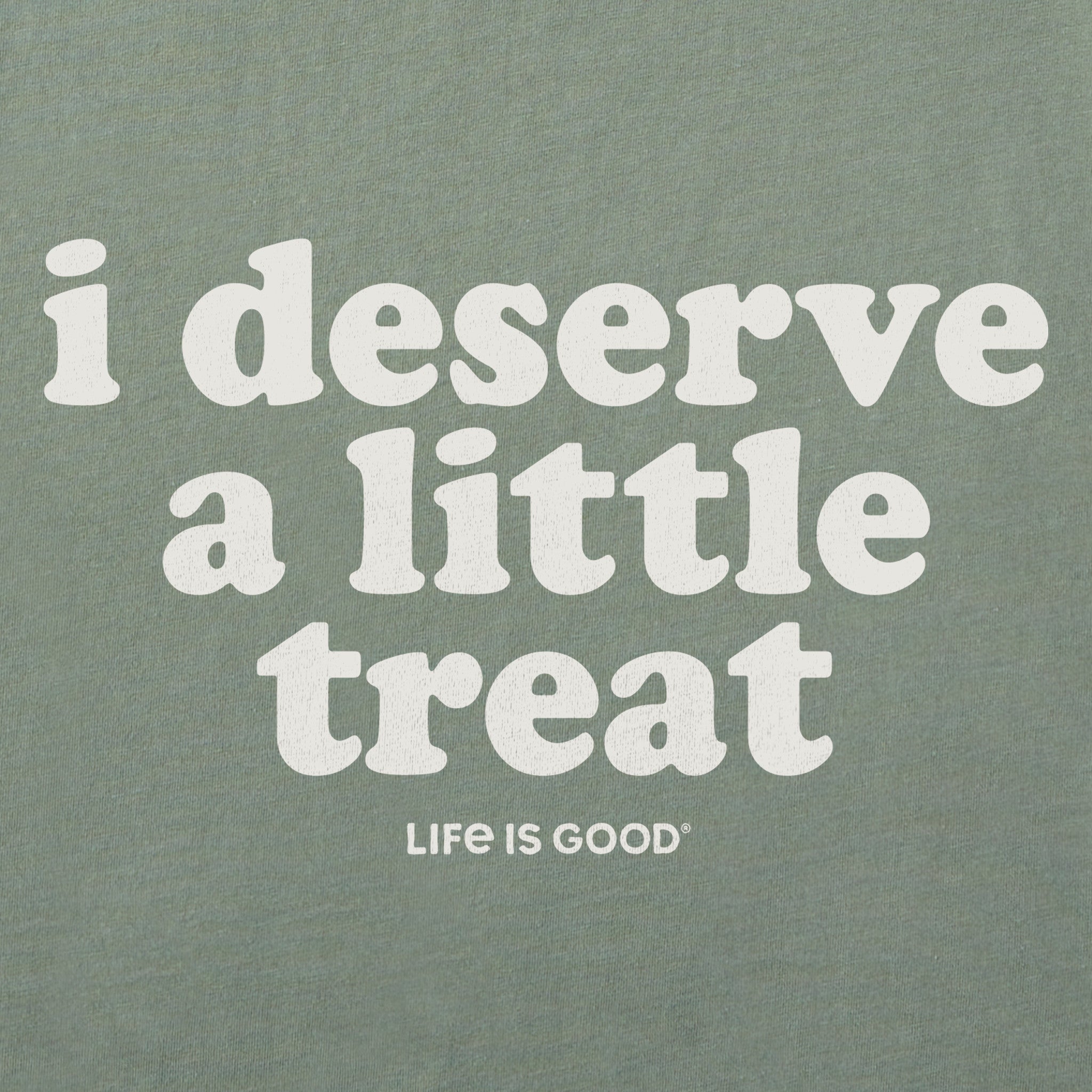 Women's I Deserve A Little Treat Long Sleeve Crusher Boxy Tee