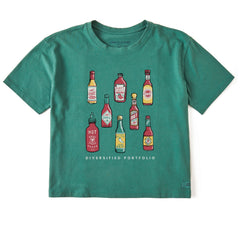 Women's Hot Sauce Portfolio Short Sleeve Crusher Boxy Tee