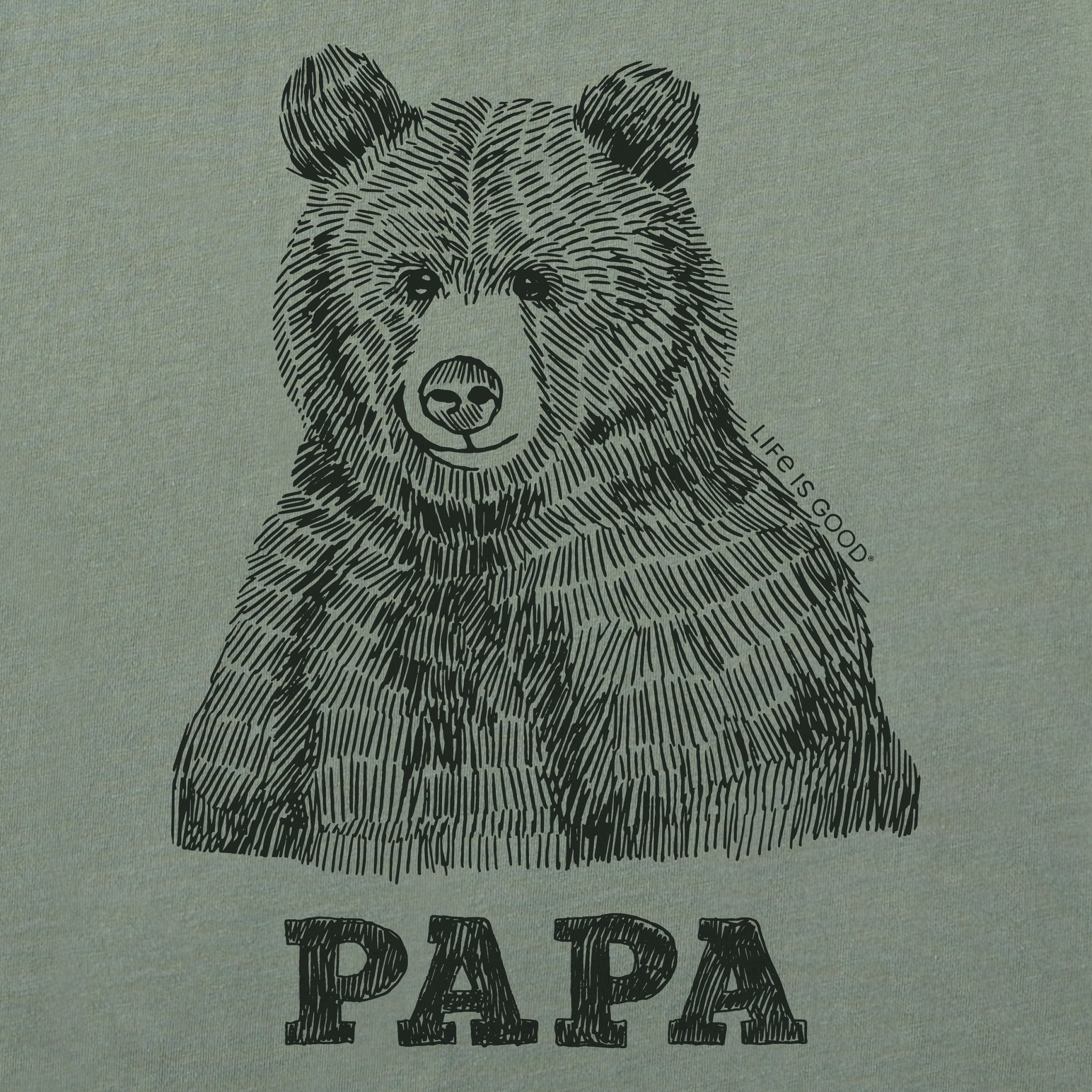 Men's Fineline Papa Bear Simply True Fleece Crew