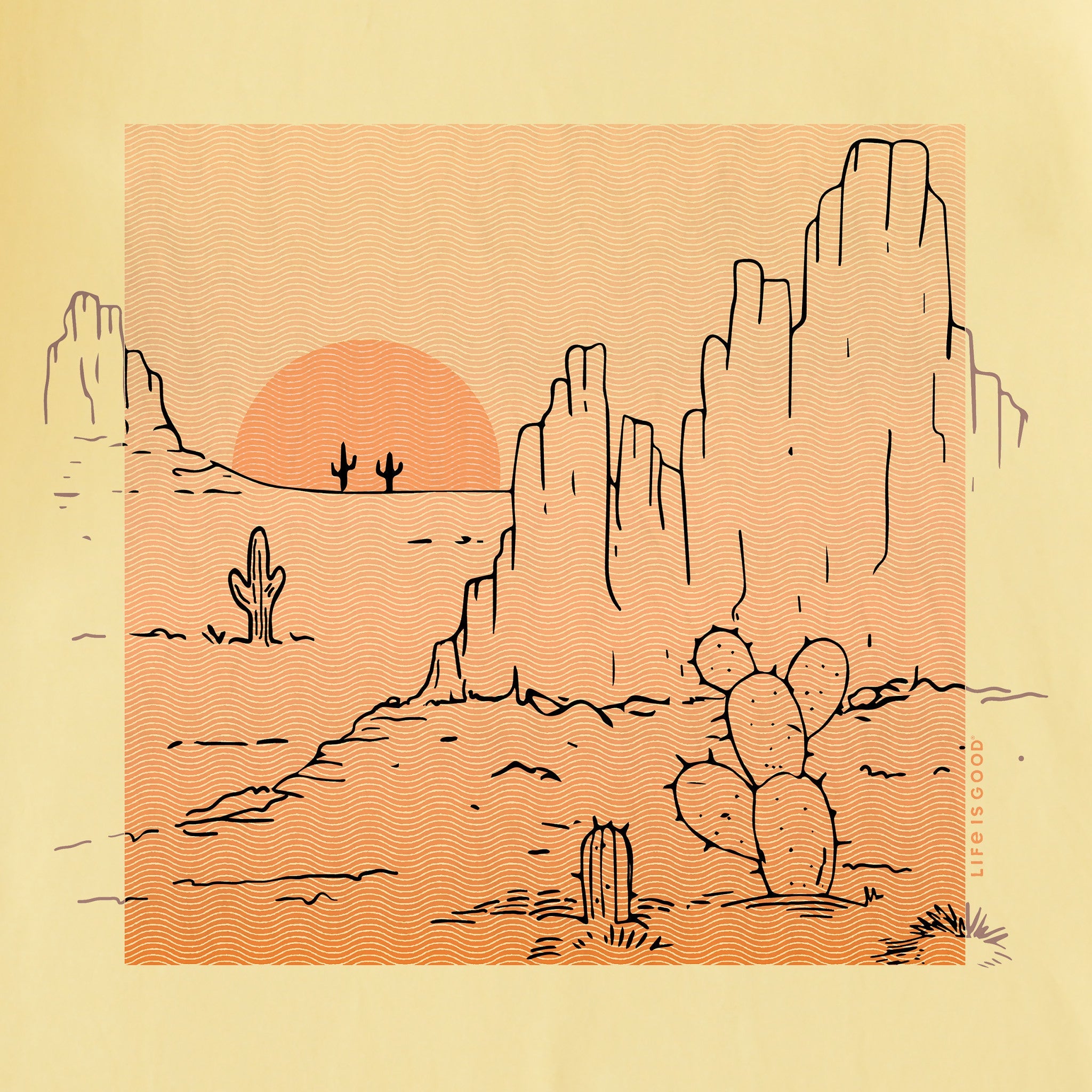 Women's Desert Sunset Short Sleeve Tee