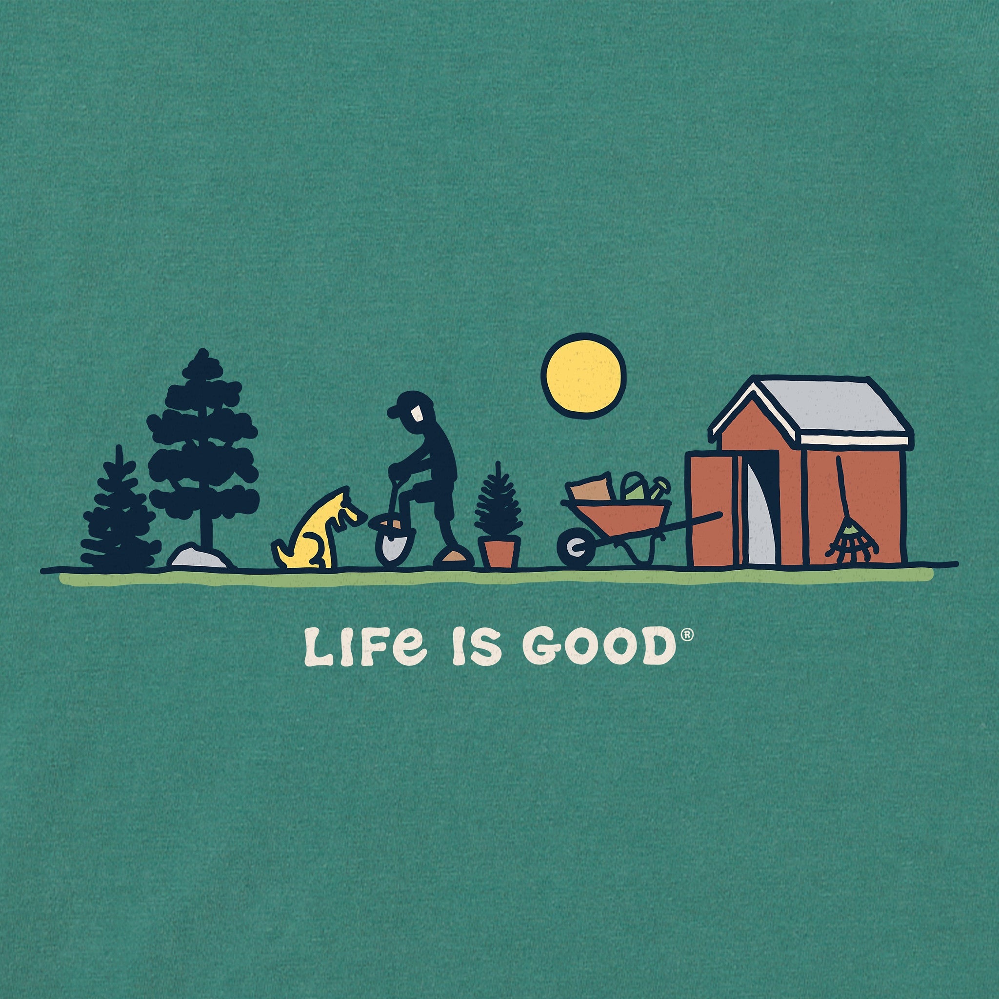 Men's Gardening Activity Vista Short Sleeve Crusher Tee