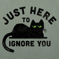 Women's Here to Ignore You Long Sleeve Crusher Boxy Tee