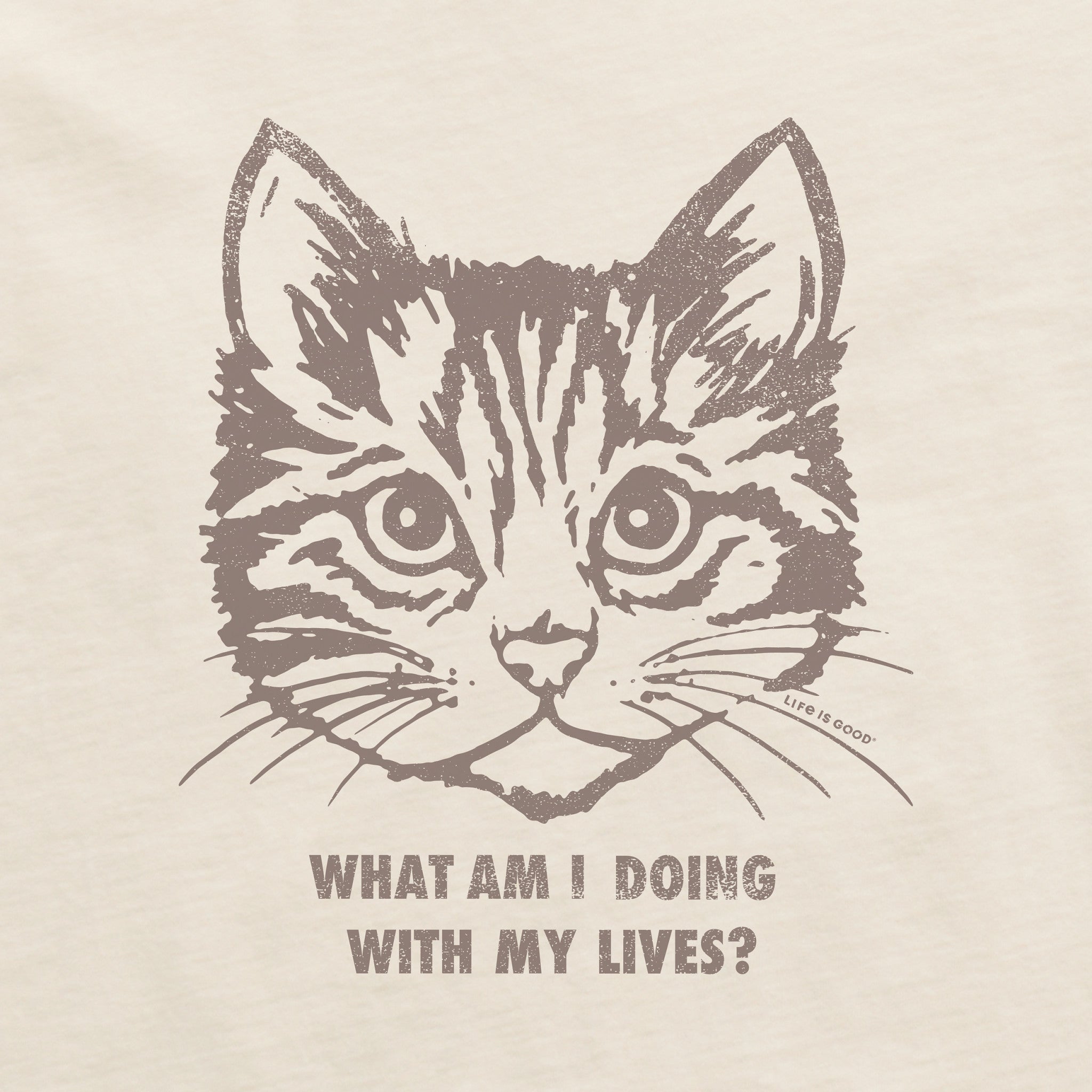 Women's Cat Lives Long Sleeve Crusher Boxy Tee