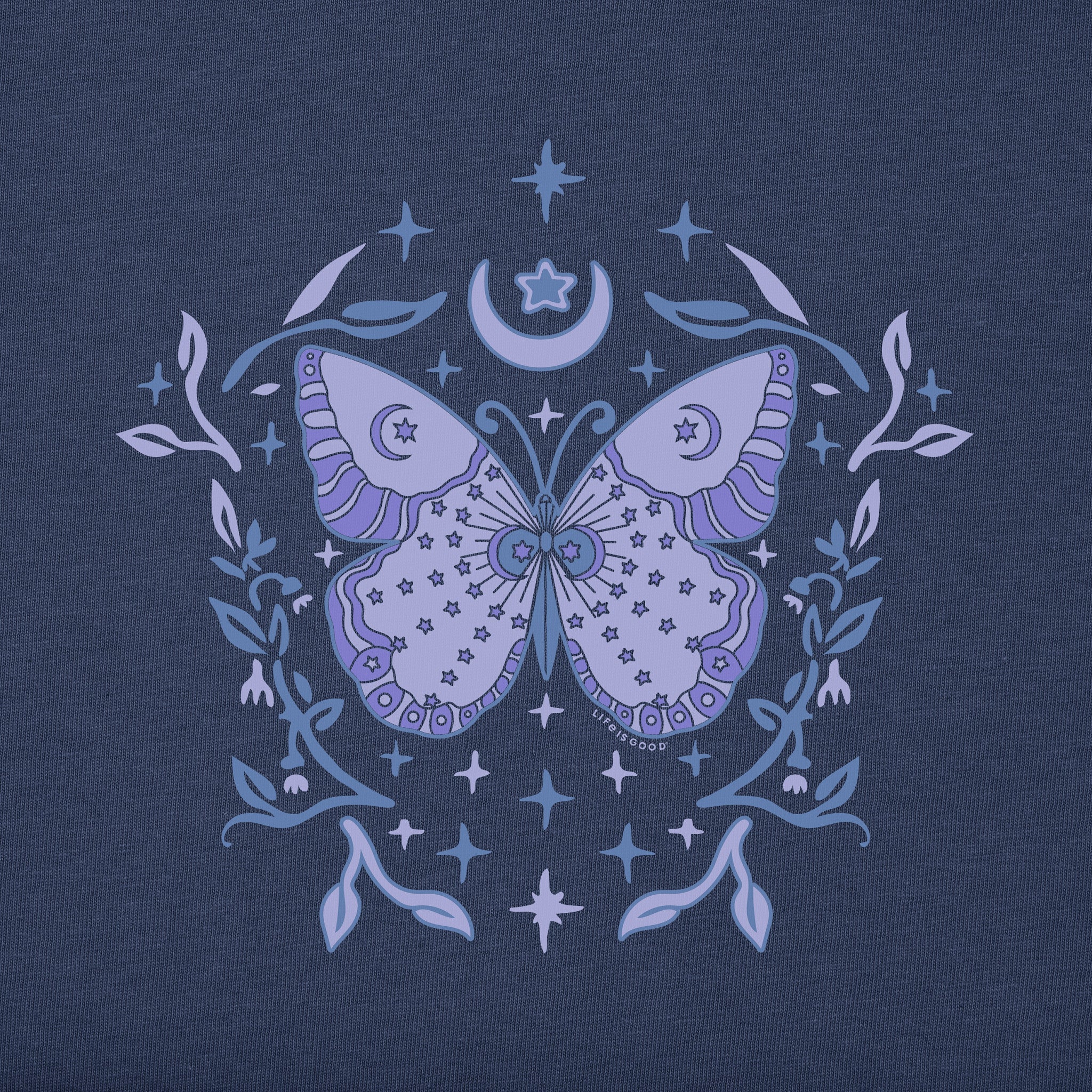 Women's Divine Butterfly Long Sleeve Crusher Boxy Tee