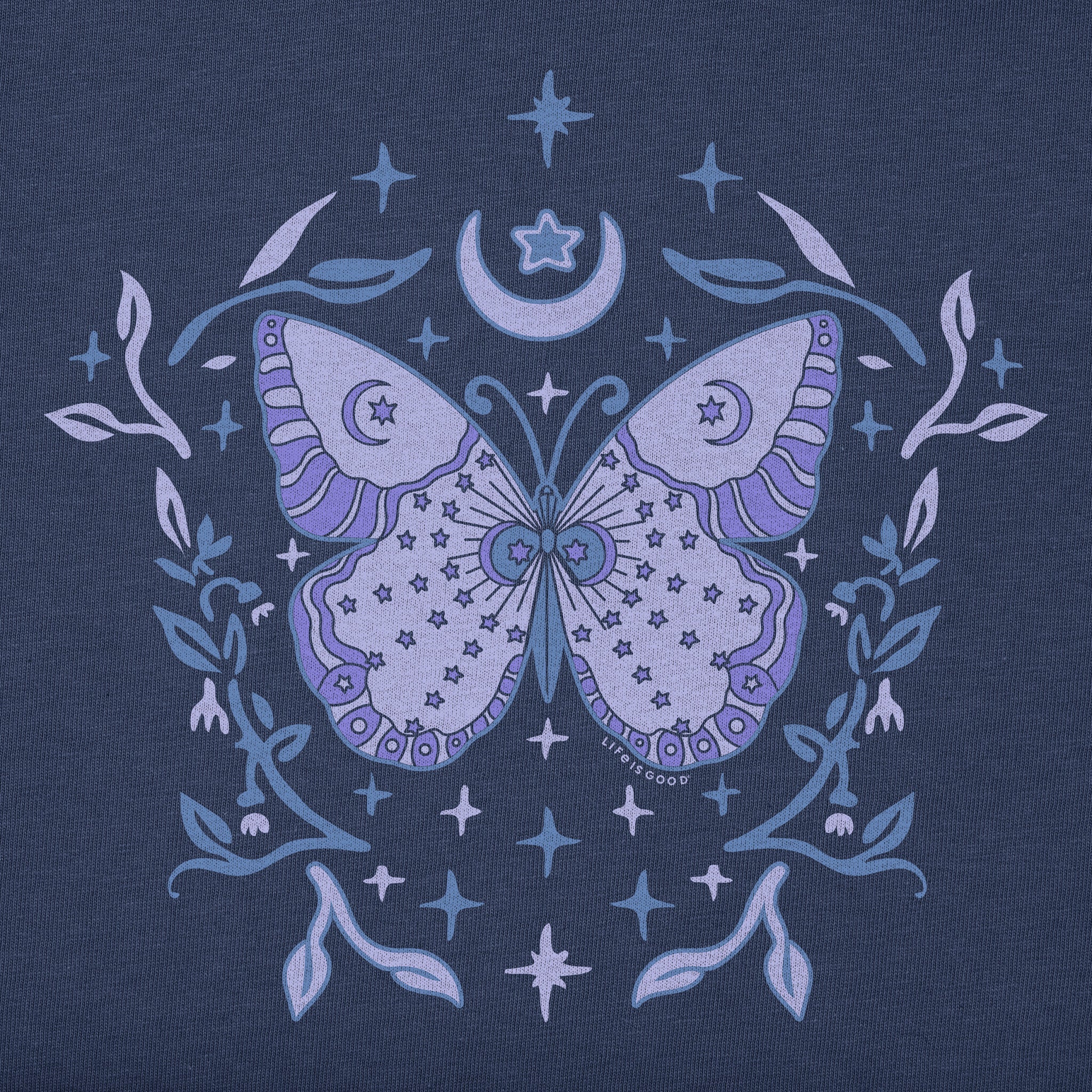Women's Divine Butterfly Long Sleeve Crusher Boxy Tee