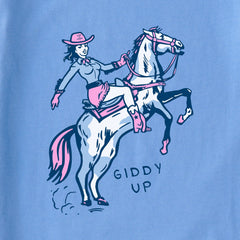 Women's Giddy Up Long Sleeve Crusher Boxy Tee