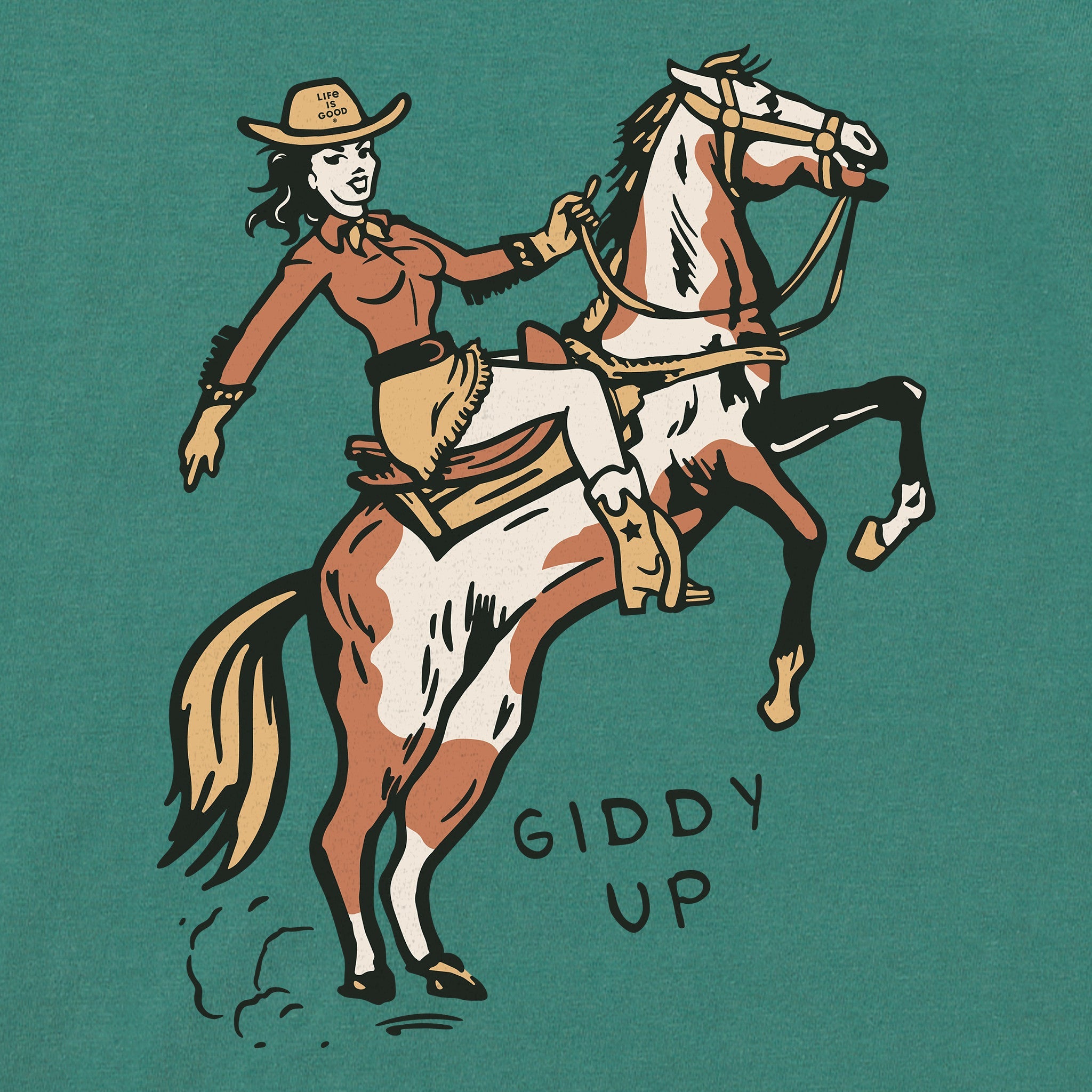 Women's Giddy Up Long Sleeve Crusher Boxy Tee