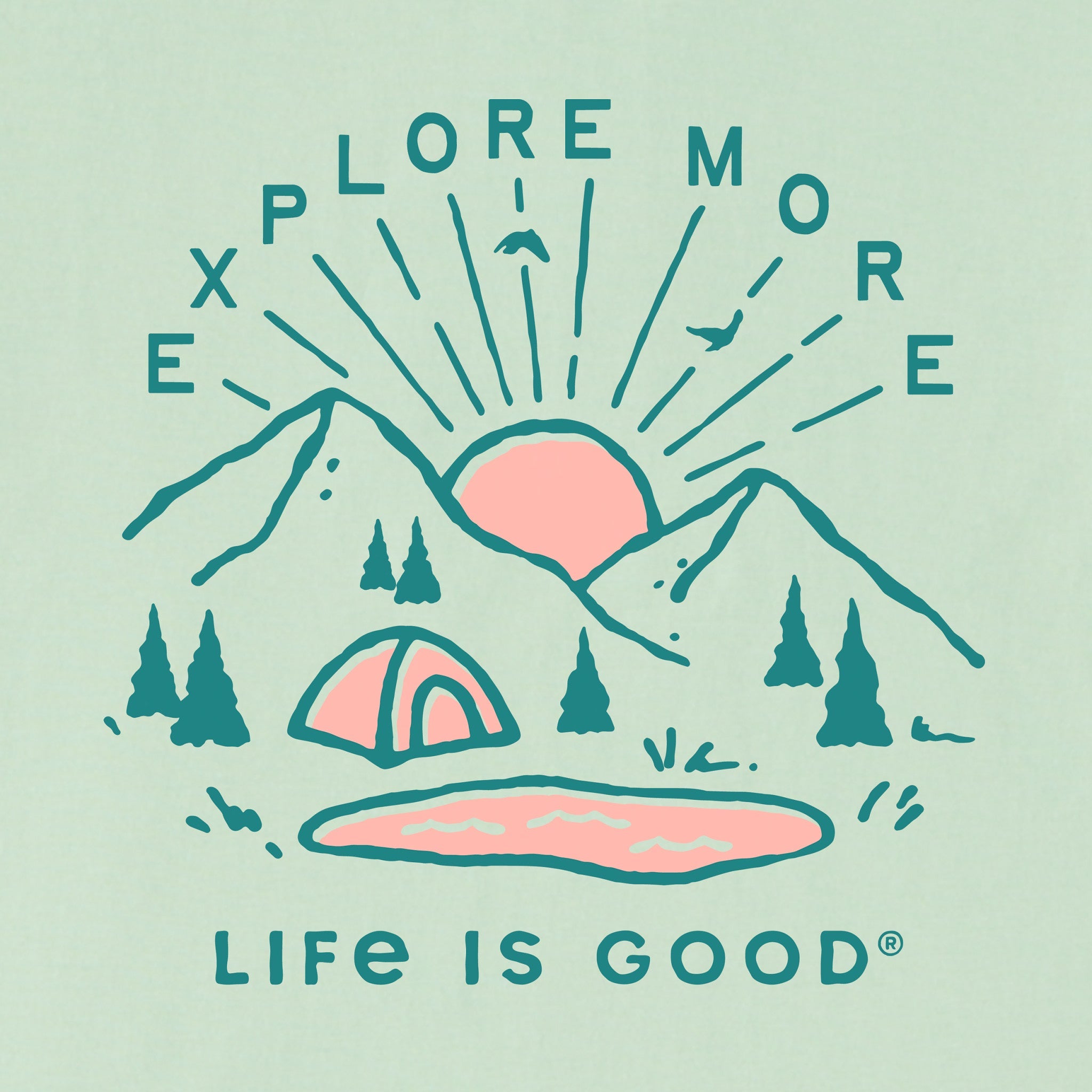 Kids Explore More Sunset Short Sleeve Crusher Tee