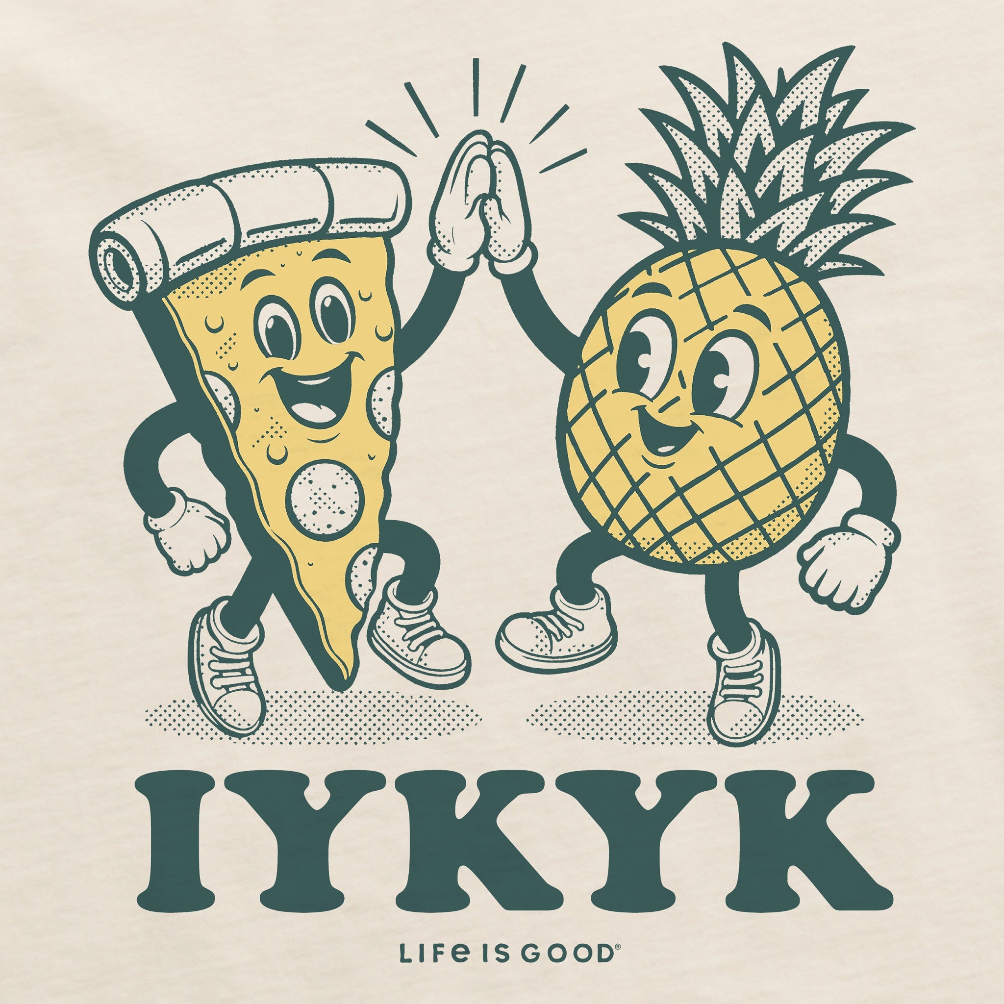 Men's IYKYK Hawaiian Pizza Short Sleeve Crusher Tee