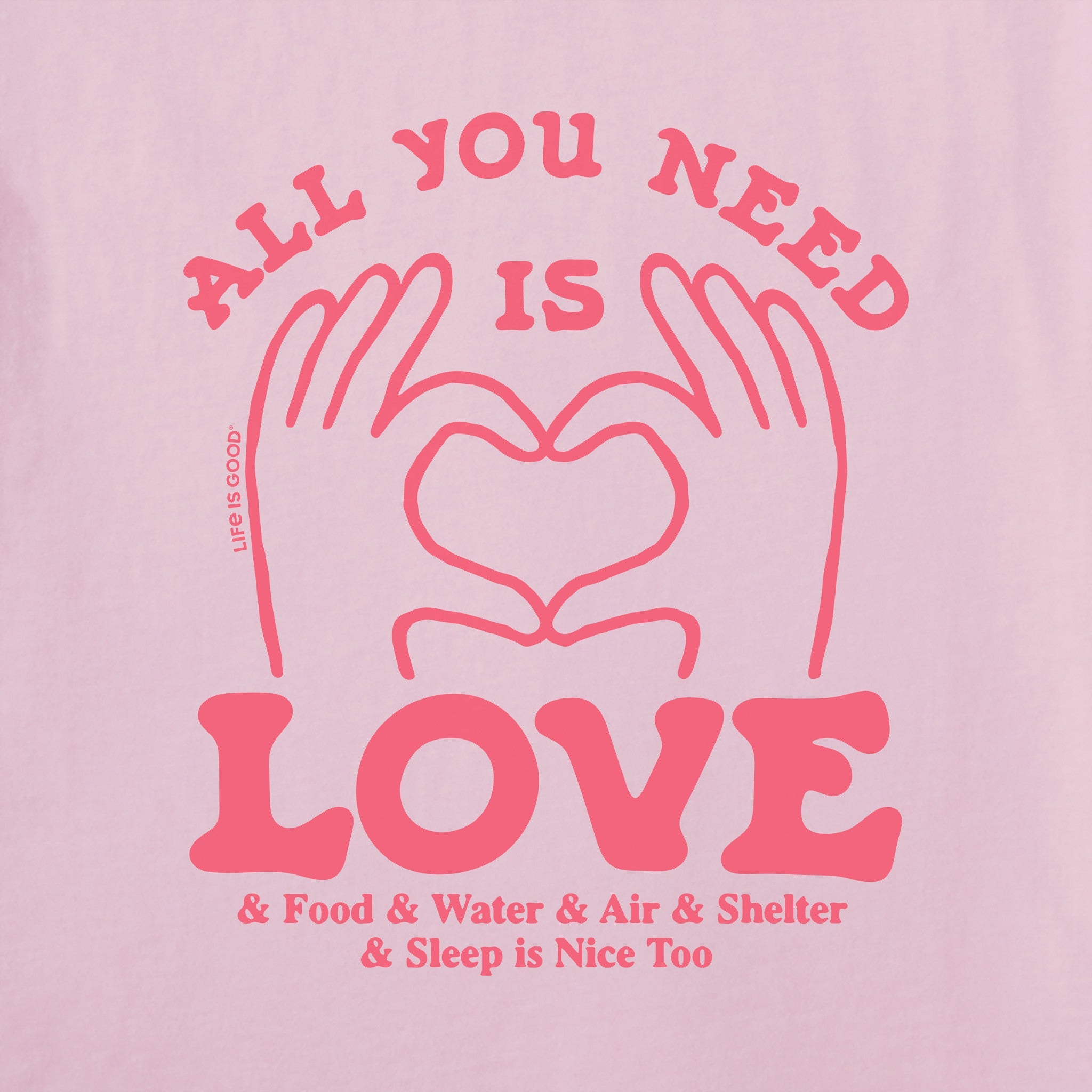 Women's All You Need is Love & Essentials Short Sleeve Tee