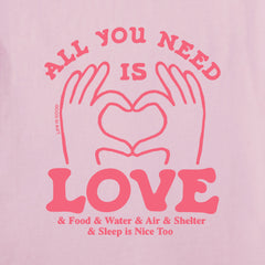 Women's All You Need is Love & Essentials Short Sleeve Tee