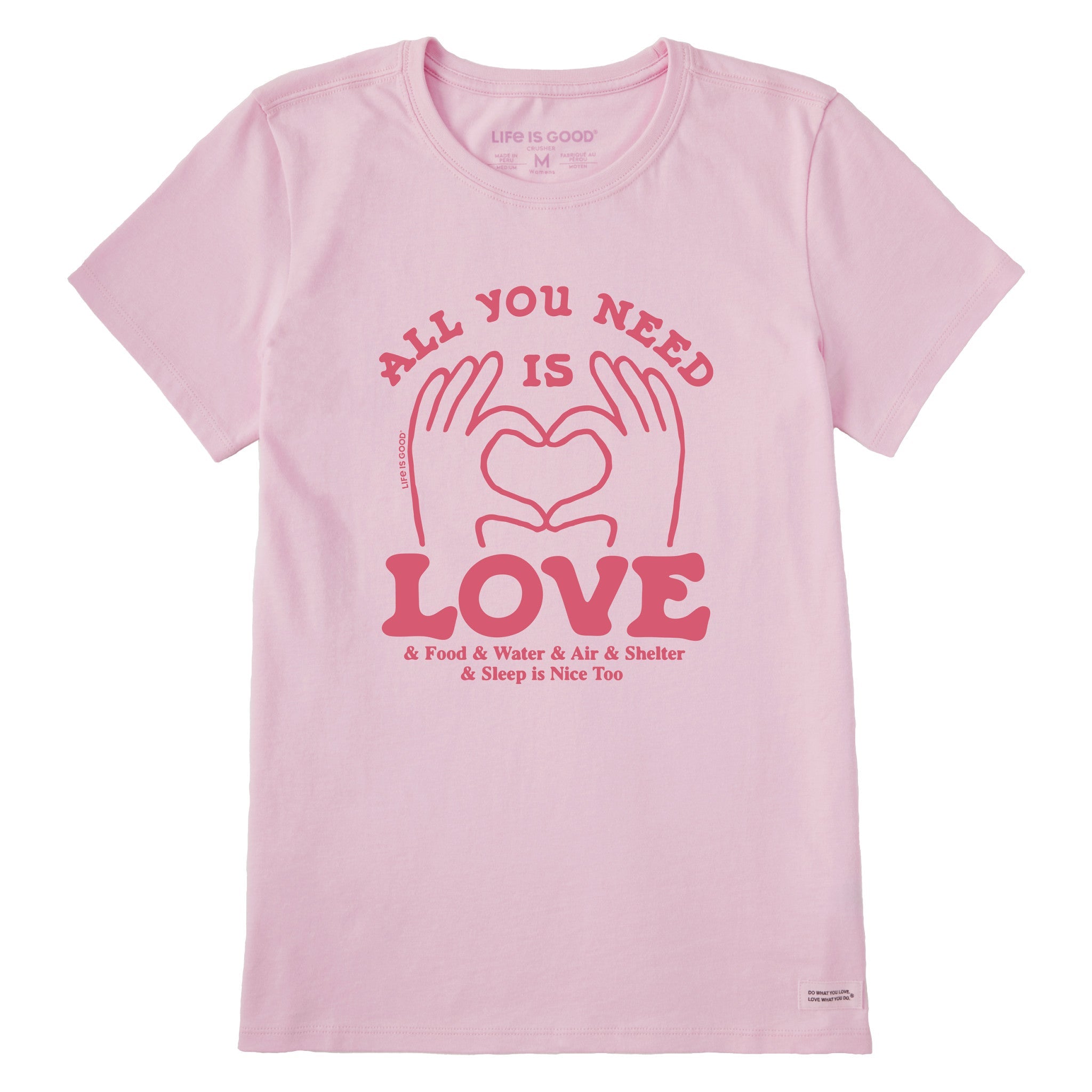 Women's All You Need is Love & Essentials Short Sleeve Tee