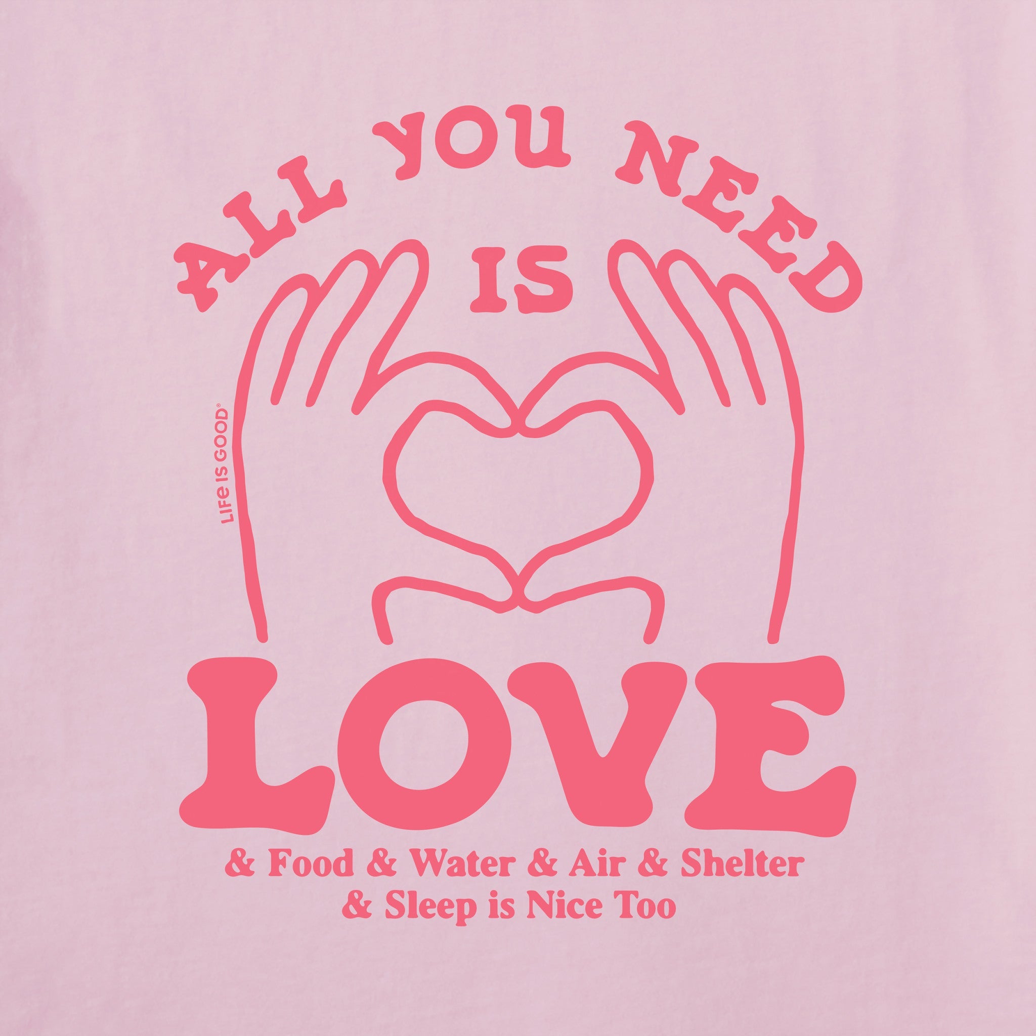 Women's All You Need is Love & Essentials Short Sleeve Tee