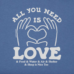 Men's All You Need is Love & Essentials Short Sleeve Tee