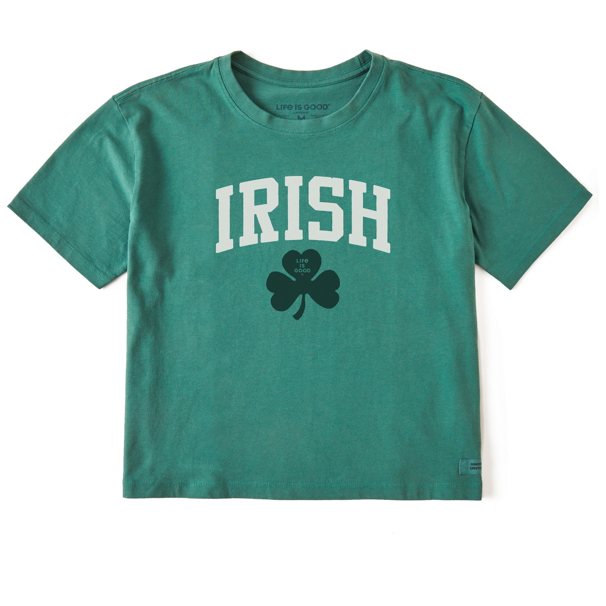 Women's Irish Clover Short Sleeve Crusher Boxy Tee
