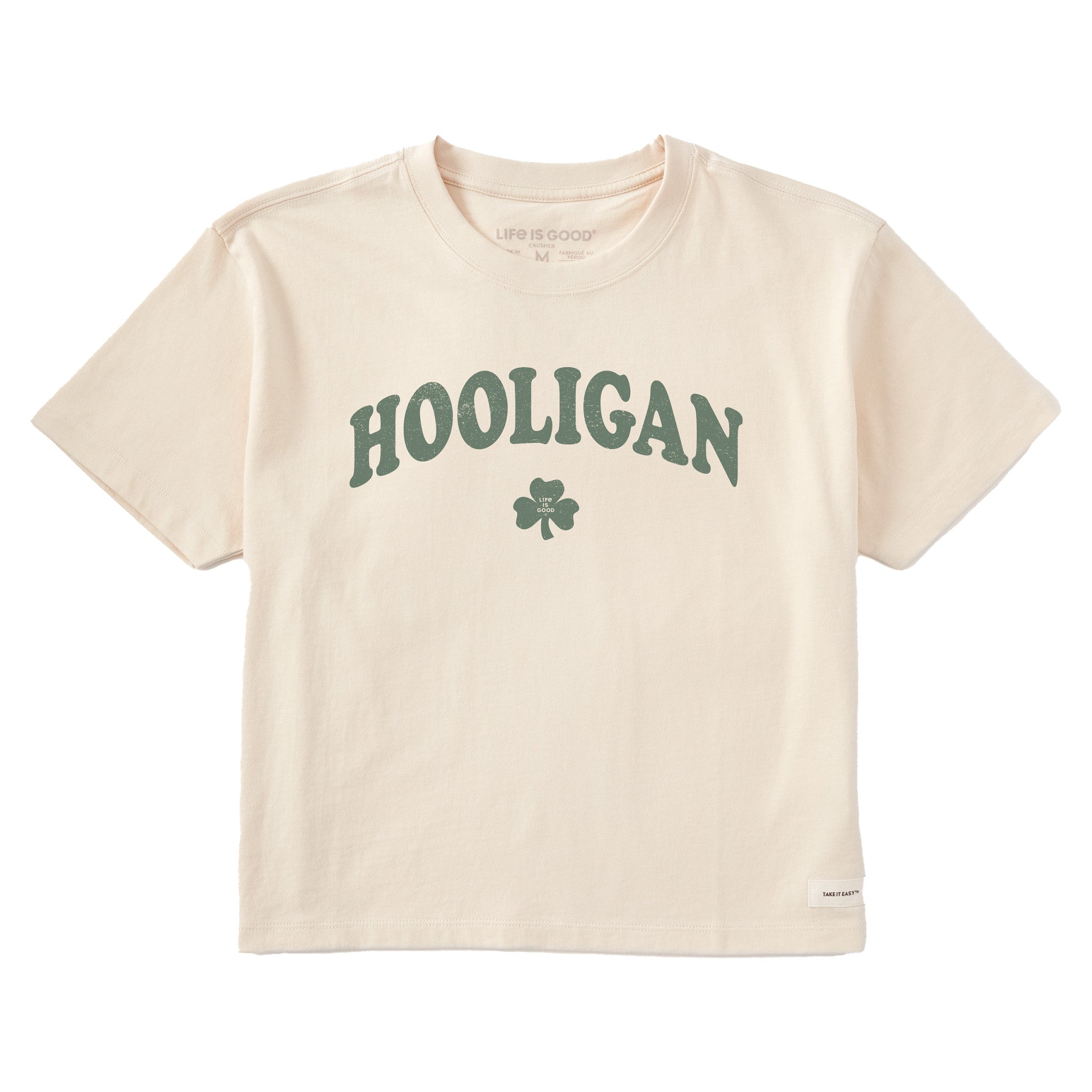 Women's Hooligan Clover Short Sleeve Crusher Boxy Tee