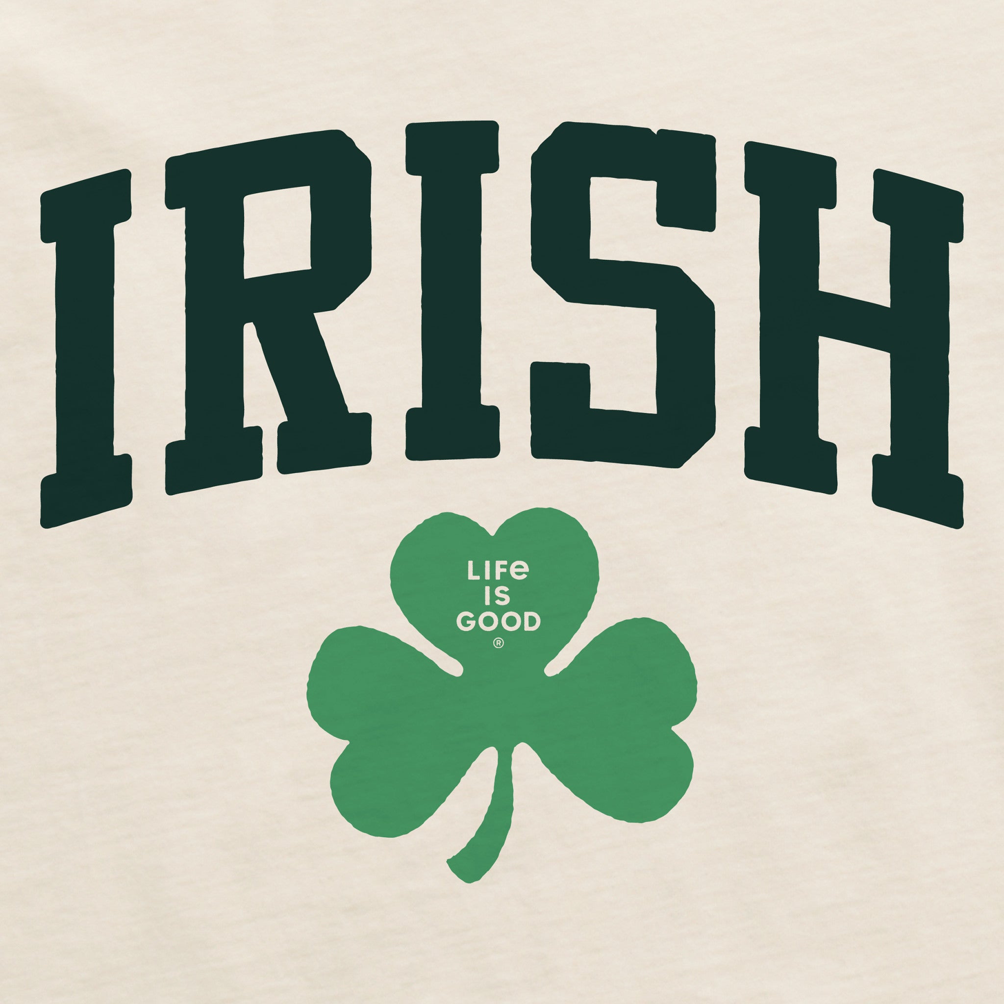 Women's Irish Clover Long Sleeve Crusher Boxy Tee