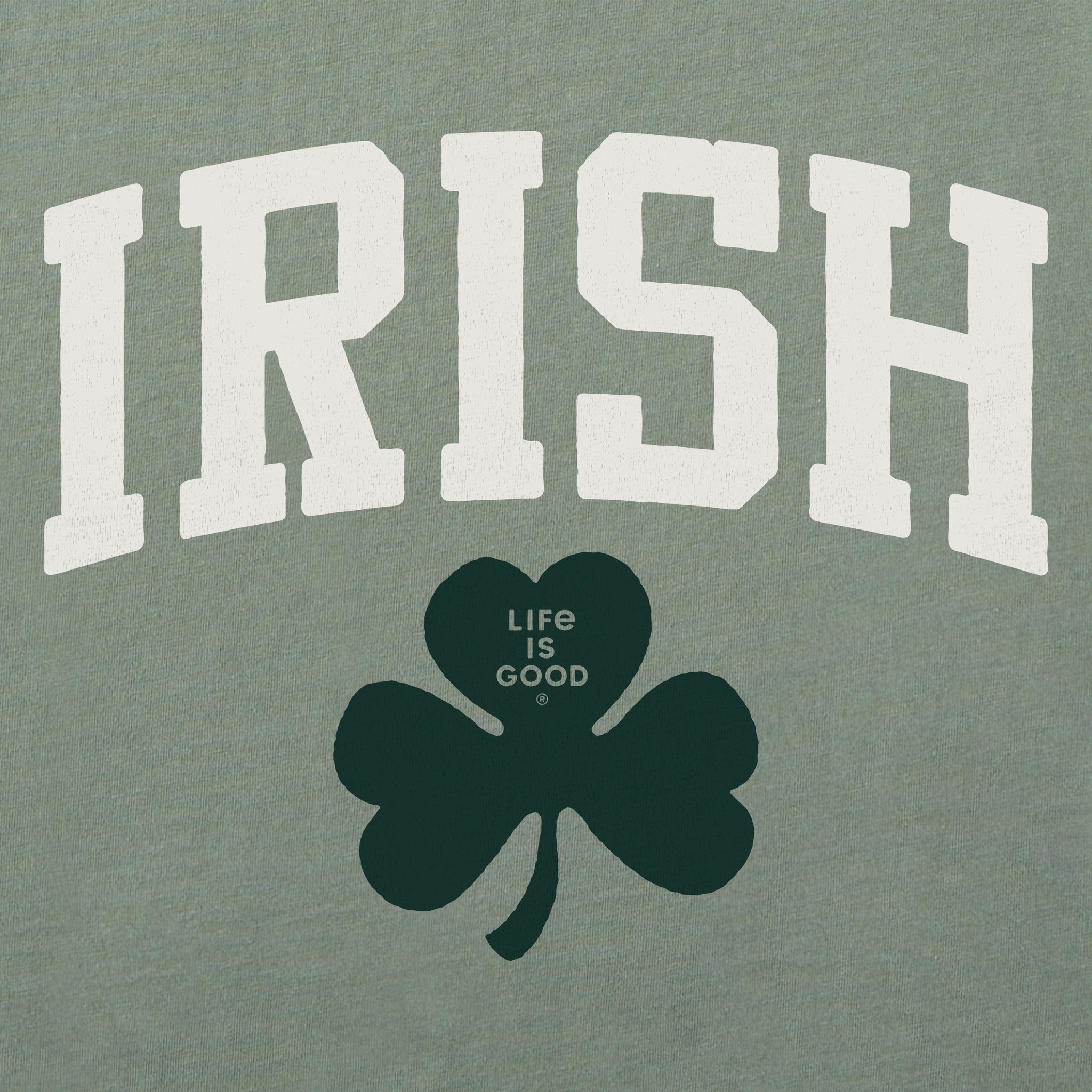 Women's Irish Clover Long Sleeve Crusher Boxy Tee