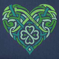 Women's Celtic Heart Long Sleeve Crusher Boxy Tee