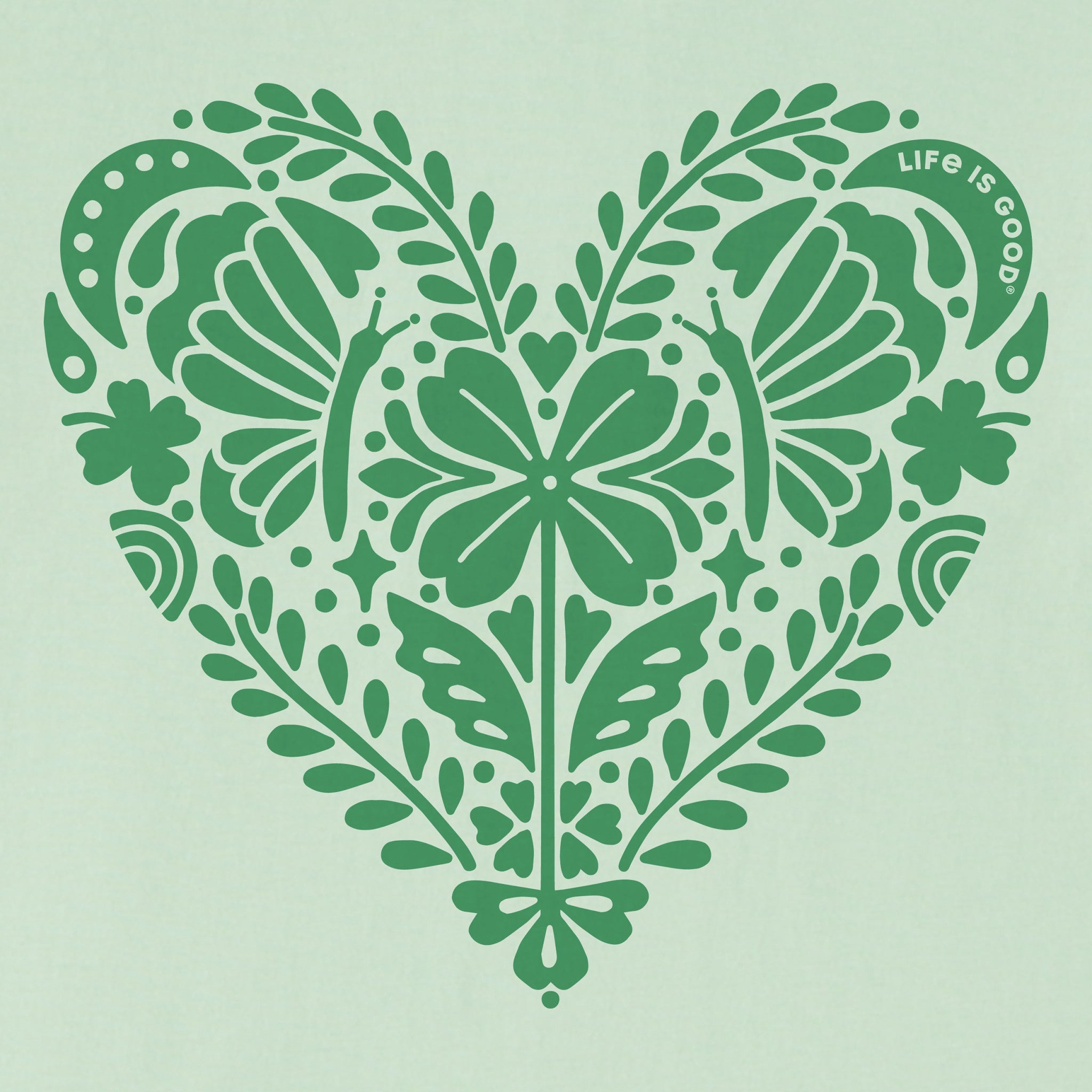 Women's Celtic Clover Heart Short Sleeve Crusher Vee