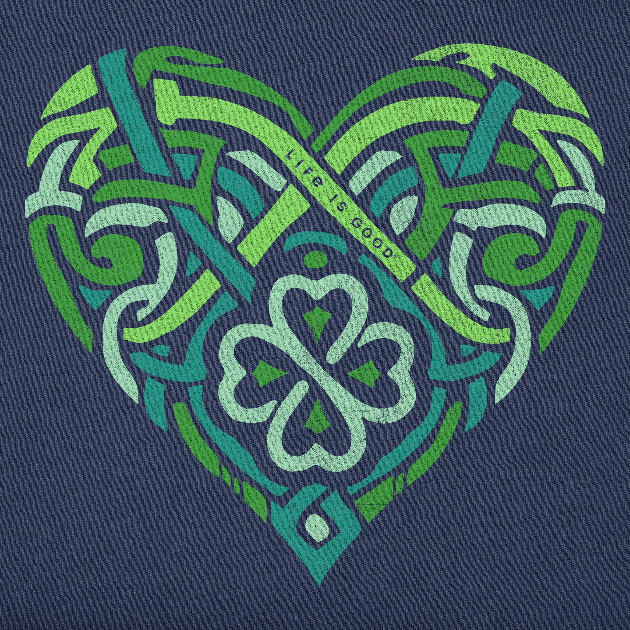 Women's Celtic Heart Short Sleeve Crusher Vee
