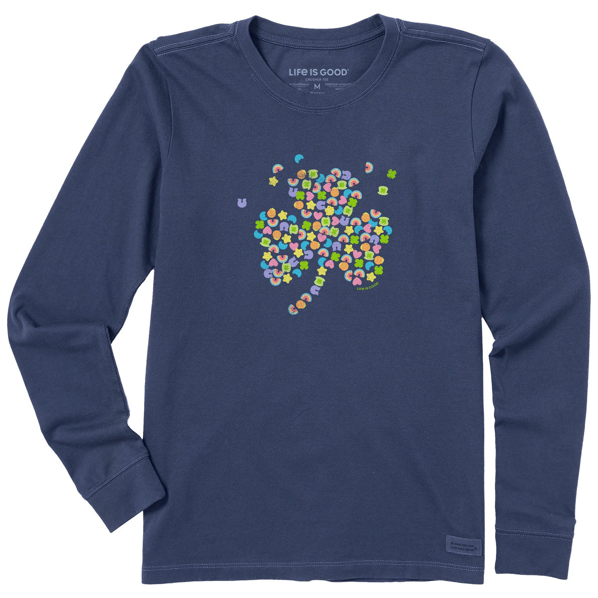 Women's Charmed Clover Long Sleeve Crusher Tee